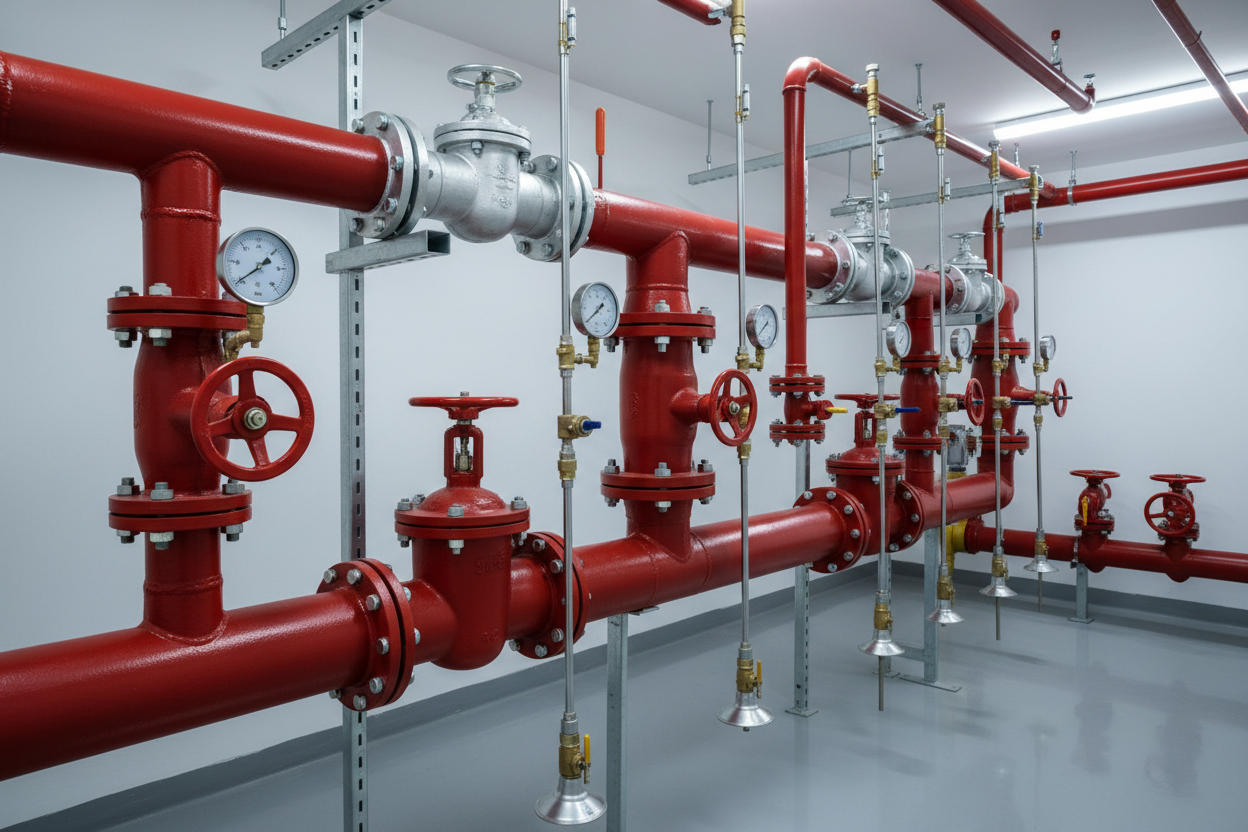 Material para redes de agua contra incendios